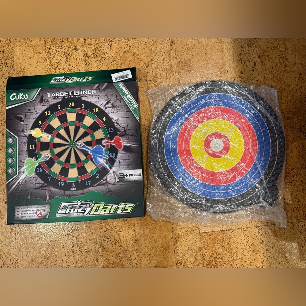 Target Game Set Crazy Darts Multicolor New